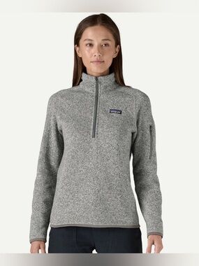 Patagonia Better Sweater 1/4-Zip Fleece Pullover Heather Gray Women’s XL Outdoor